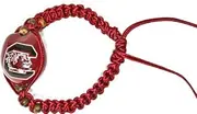 NCAA South Carolina Fighting Gamecocks Go Nuts Kukui Nut Macrame Bracelet
