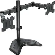 Dual Monitor Stand, Free-Standing Monitor Stands for 2 Monitors up to 27 Inches