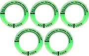 VGOL 5PCS Car Ignition Switch Luminous Ring Outer Diameter 34mm Inner Diameter 23mm Luminous Ignition Engine Start Cover Key Hole Ring Sticker