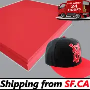 15" x 18" x 3mm，Red Color - 3D Embroidery Puff Foam Backing Paper 50 sheets