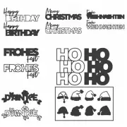 German Occassions Metal Cutting Dies Holliday Scrapbook Card Die Decors Diy 1pc
