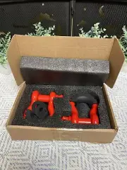 NEW 2 LIBERRWAY D Ring Shackles 3/4" Pin Isolator Washers Vehicle Recovery Red