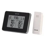 Taylor Wireless Digital Indoor Outdoor Thermometer and Hygrometer, Weather St...