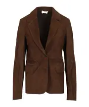 brown blazer M Red