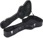 Gator Cases Hard-Shell Wood Case for 6 or 12 String Acoustic Dreadnought Guit...