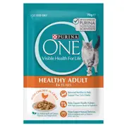 Purina One Adult Chicken Wet Cat Food 70g 12x70g