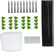 Garden Hoops Netting Kit Plant Covers for Fruit Vegetable Berry Protection Insect Bird Mesh Net Raised Bed Cover