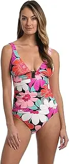 [La Blanca] Over The Shoulder Front Knot Tankini Swimsuit Top