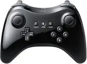 QUMOX Wireless Classic Pro Controller Gamepad Joypad Remote for Nd Wii U Pro, Black