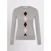 Pink Skies Argyle Knit