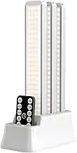 QUMOX 96 LED Under Cabinet Lights, 3 Color Temps, 1800mAh, Motion Sensor, Magnetic Dimmable, with Charging Base and Remote Control, Wireless Under Counter Lighting for Kitchen, Stairs (3 Pack)