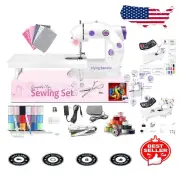 Portable Beginner Sewing Machine with Adjustable 2-Speed & Extension Table