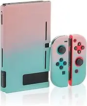 Dockable Case for Nintendo Switch, Hard Case for Nintendo Switch - Pink Green