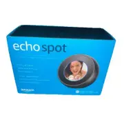Amazon Echo Spot Smart Alarm Clock Speaker with Alexa Voice Activated Black New