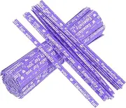 uxcell 1000Pcs Kraft Paper Twist Ties 3.14Inches Bread Ties Purple Twist Ties for Plastic Bags Reusable Plant Ties for Cake Pops Cello Candy Bread Coffee Bags