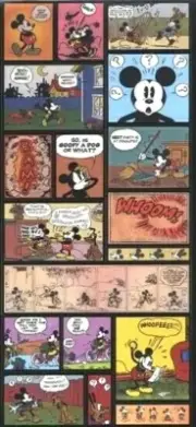 DISNEY Mickey Mouse Comic Strips Comics Vintage Minnie Pluto Sandylion Stickers
