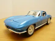 CHEVROLET CORVETTE coupé C2 bleu STINGRAY 1/18