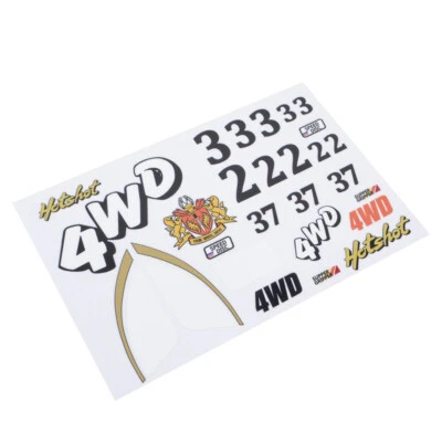 1/10 RC Body Shell Stickers Decals for Vintage Tamiya HotShot