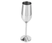 200ml Goblet Stainless Steel Champagne Glass Drinking Cup for Bar/Party/Banquet/Picnic Glossy
