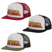 Supreme Gradient Mesh Back 5-Panel Cap Black Olive Red Size Adjustable