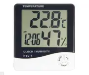 HTC-1 LCD Digital Temperature and Humidity Meter, Indoor and Outdoor Thermometer