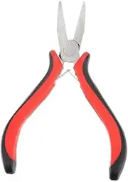 HYNRCAKZYL Tape in Hair Extensions Tool Pliers, Stainless Steel, Non-Slip, Mini, 1 Pack, For Micro/Nano Ring Beads, Open and Removal