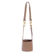 Water Bottle Carrier, 320x120mm Double-Sided Leather Cup Holder, Dark Pink