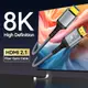 1/2/3/5 米8K HDMI 2.1光纖線,48Gbps編織線-4K@120Hz 8k60hz電腦顯示器高清連接線