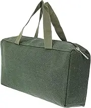 Housoutil Canvas Tool Bag Mechanic Tools Canvas Tool Organizer Wrenches Handbag Heavy Duty Tool Bag Canvas Handbag Mechanics Tool Kit Aluminum Alloy Tote Bag On Board