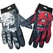 Lethal Threat Black/White/Red Good N Evil Gloves Lg