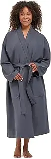 [MONARCH] Chamois Microfiber Shawl Hotel Robe - Lightweight Absorbent Soft Spa Bathrobe