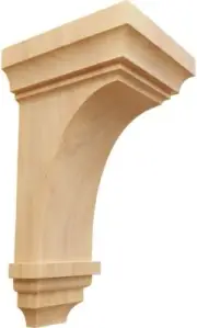 Ekena Millwork CORW07X07X14JERO Jumbo Jefferson Wood Corbels