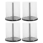 4 Pcs CD Storage Bin Pp Holder Dvd Cases Empty Bag Frame Display