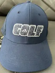 New Adidas Golf Low Profile Trucker Hat OSFM Blue Style HS5601