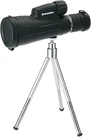 Celestron 72373 Outland X 10-30x50mm Waterproof Monocular with Tripod, Cleaning Cloth, Eyepiece Covers and Belt Case - Durable Housing, BaK-4 Prism Glass and Multi-Coated Optics, Black