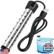2000W Immersion Water Heater, Portable Water Heater Electric with 304 Stainle