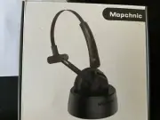 Mopchnic Wireless Bluetooth Headset With Charging Dock Noise-Canceling Mic V5.0