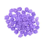 NNEOBA 500pcs Purple Artificial Rose Heads Foam Flowers - Perfect for Gifts & Decor