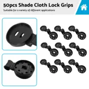 Reusable 50PCS Shade Cloth Heavy Duty Lock Grip Windproof Awning Clamp Grip
