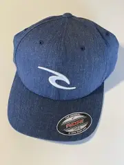 RIP CURL TEPAN FLEXFIT CAP HAT NAVY NEW MENS LOGO SURF BEACH GOLF Free Post