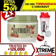 2 X ATP SCIENCE GUTRIGHT DAILY RASPBERRY 150G // STOMACH GUT HEALTH TWIN PACK