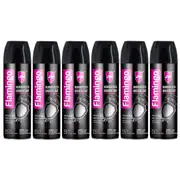 6x Rubberised Undercoat Spray 500ml Black Car Auto Boat Rust Stop Flamingo