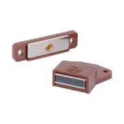 Adjustable Magnetic Cabinet Door Latch | Rectangular | Brown