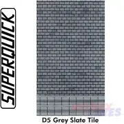 Building Paper GREY SLATE BRICK D5 1:76 scale OO HO gauge Pack 6 D05 SuperQuick