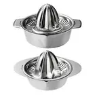 Stainless Steel Citrus Juicer-Manual Hand Press Lemon Squeezer w Bowl & Strainer