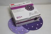 3M 34791 Cubitron II Hook & Loop 80+ Grit 7-1/4 in. Clean Sanding Disc (50/Pack)
