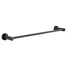 New 860mm Single Towel Rail Black Bathroom Rack Holder Castano Capri CASTRB