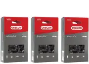 3-Pack Oregon 12" Advancecut Chamfer Chisel Saw Chain for Stihl MS170 90PX044G