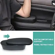 Soft Comfortable Faux Leather Armrest Covers for Car Door Panels - Adjustable Height Elbow Support Pads Protective Cushions for Elbows Interior Elevator Boxes