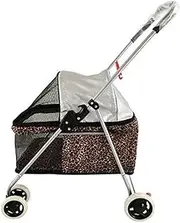 Cat Stroller Foldable Pet Stroller Compact Portable Travel Cat Dog Stroller Pet Walking Stroller for Medium Small Dogs Cats